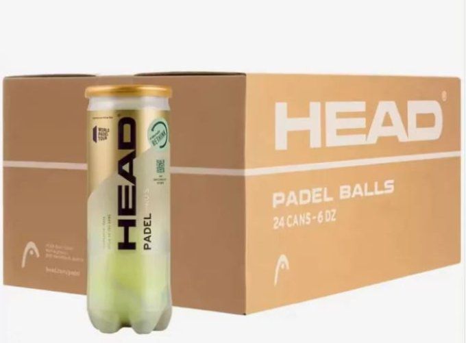 Carton de 24 tubes de 3 balles de Padel HEAD PRO S