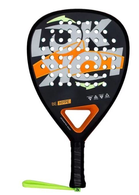 Raquette de Padel LOK BE HYPE BLACK ORANGE