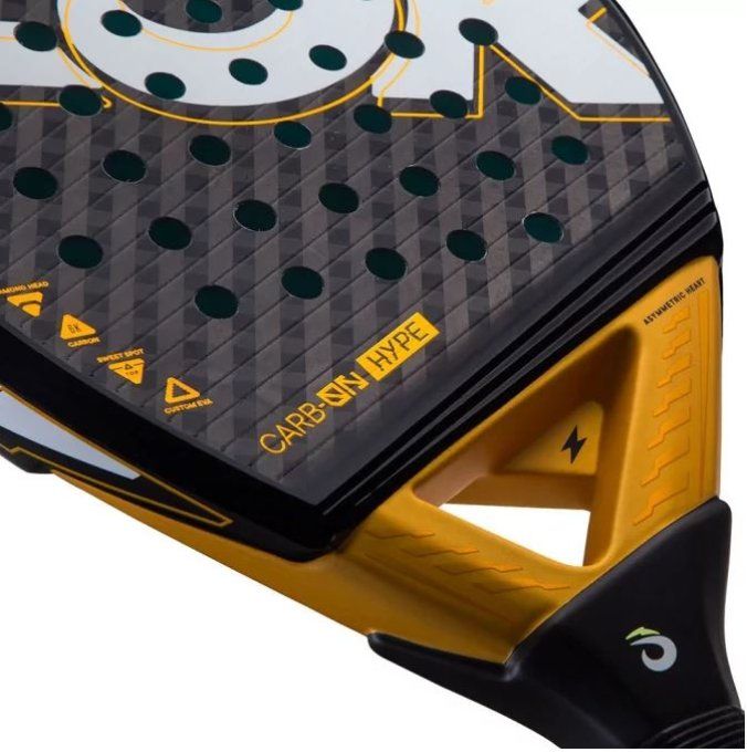 Raquette de Padel LOK CARBON HYPE BLACK YELLOW 