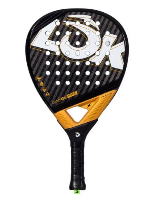 Raquette de Padel LOK CARBON HYPE BLACK YELLOW 