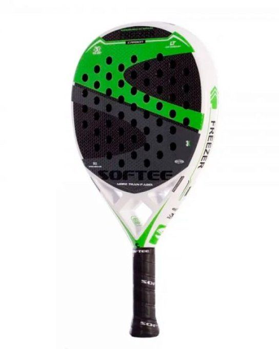 Raquette de PADEL SOFTEE  FREEZER CARBON GREEN