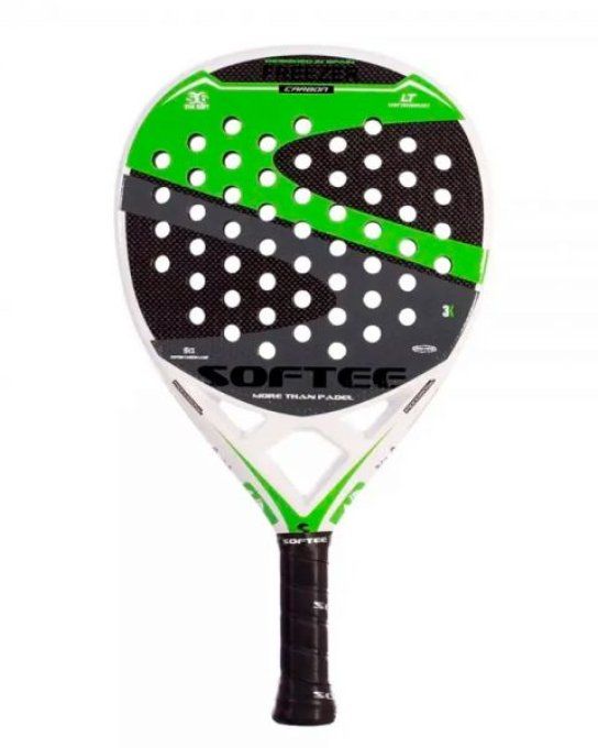 Raquette de PADEL SOFTEE  FREEZER CARBON GREEN